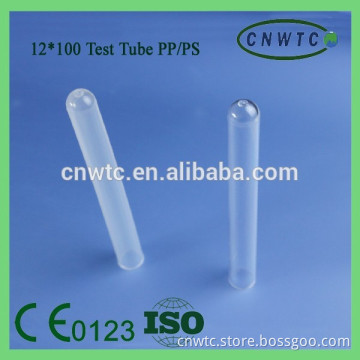 12x100mm plastic test tube
